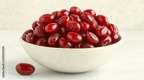 Bowl of Shiny Red Cornelian...