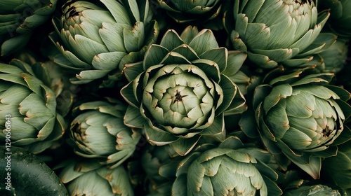 Artichoke Close-up Overhead...