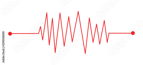 Life line icon vector. Heartbeat line icon. Medetsina sign. Cardiogram line icon, png,sign. Heart pulse silhouette, icon, symbol. Vector illustration in eps10.