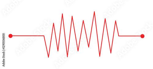 Life line icon vector. Heartbeat line icon. Medetsina sign. Cardiogram line icon, png,sign. Heart pulse silhouette, icon, symbol. Vector illustration in eps10.