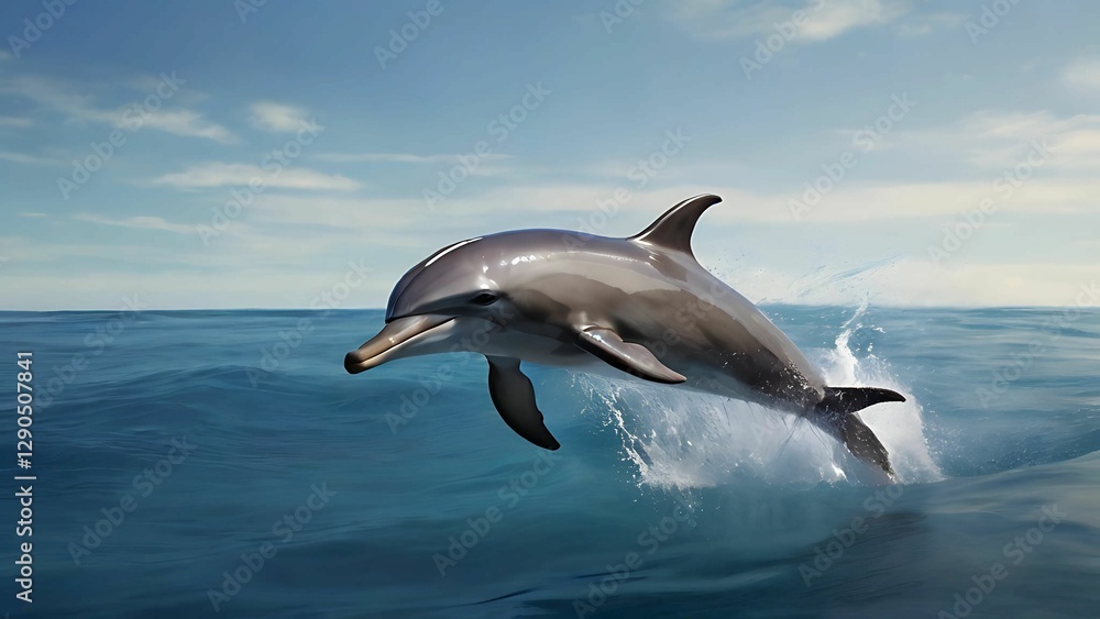 Fototapeta premium Dolphin jump from the water
