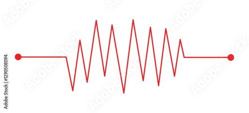 Life line icon vector. Heartbeat line icon. Medetsina sign. Cardiogram line icon, png,sign. Heart pulse silhouette, icon, symbol. Vector illustration in eps10.