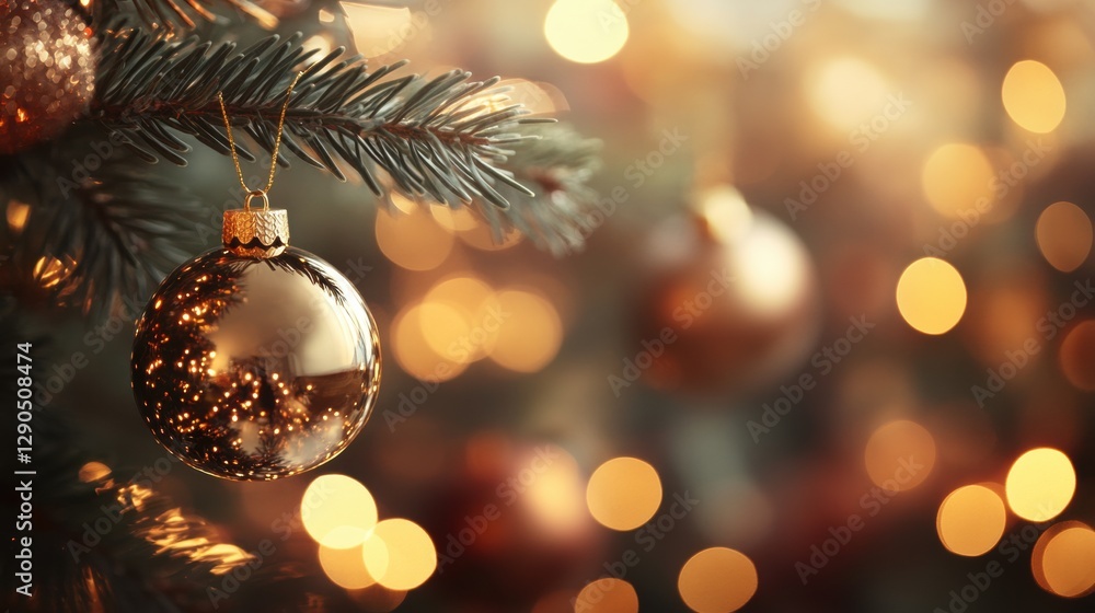 A holiday-themed bokeh background with golden Christmas lights and soft, blurred ornaments. A holiday-themed bokeh background with golden Christmas lights and soft, blurred ornaments.