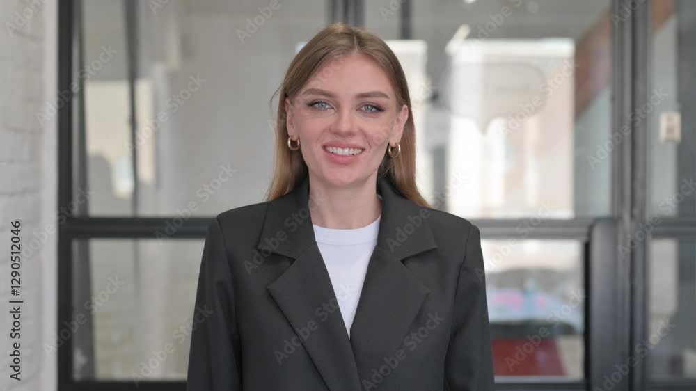 Portrait of Smiling Young Businesswoman Portrait of Smiling Young Businesswoman