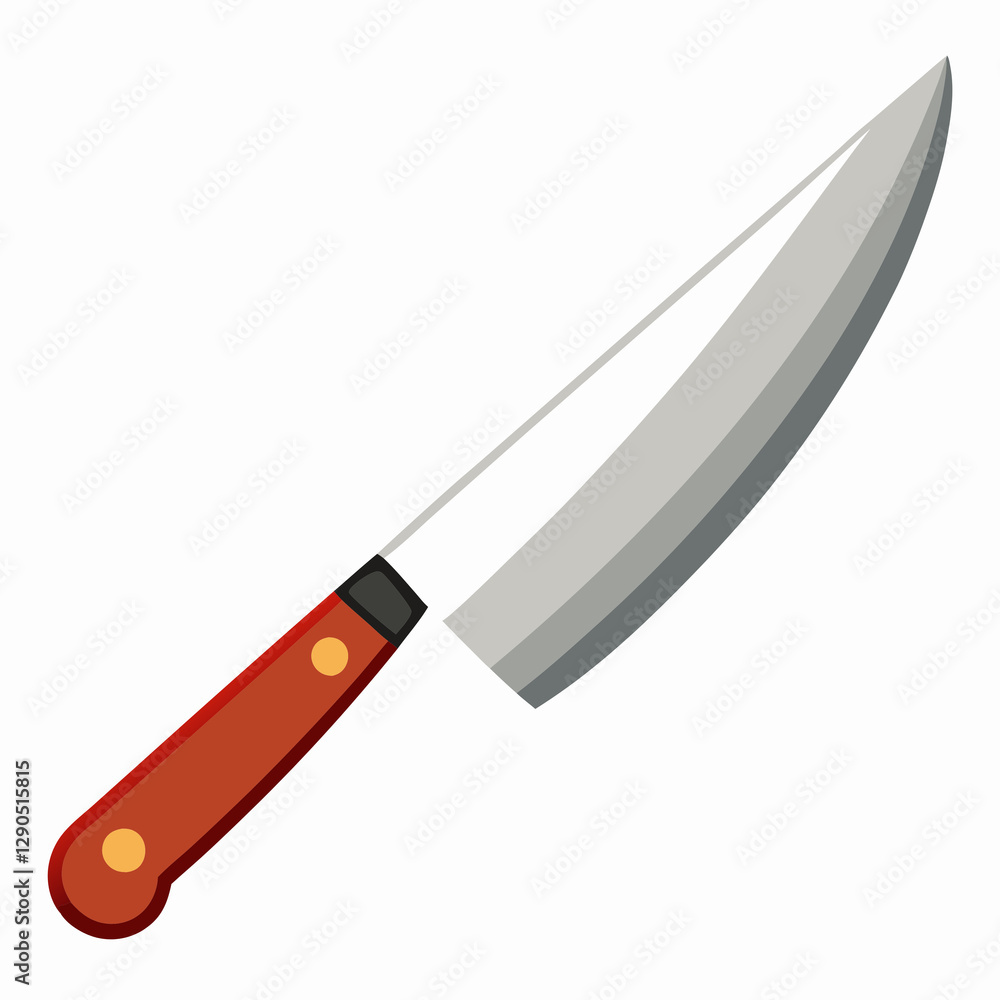 knife on a white background