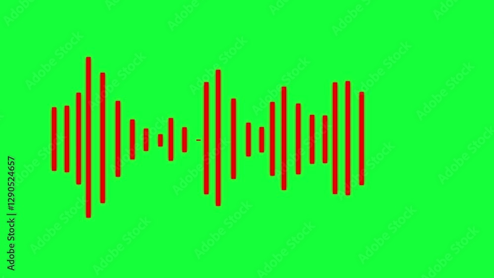 Music sound wave or audio waveform on a black background. Audio spectrum sound wave effect waveform animation. Sound wave animation with black bars. Music sound wave or audio waveform. Music sound wave or audio waveform on a black background. Audio spectrum sound wave effect waveform animation. Sound wave animation with black bars. Music sound wave or audio waveform.