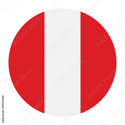 Free Download Peru flag circle icon vector illustration - GFXLoad