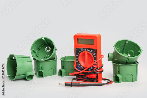 Set of socket boxes and mul...