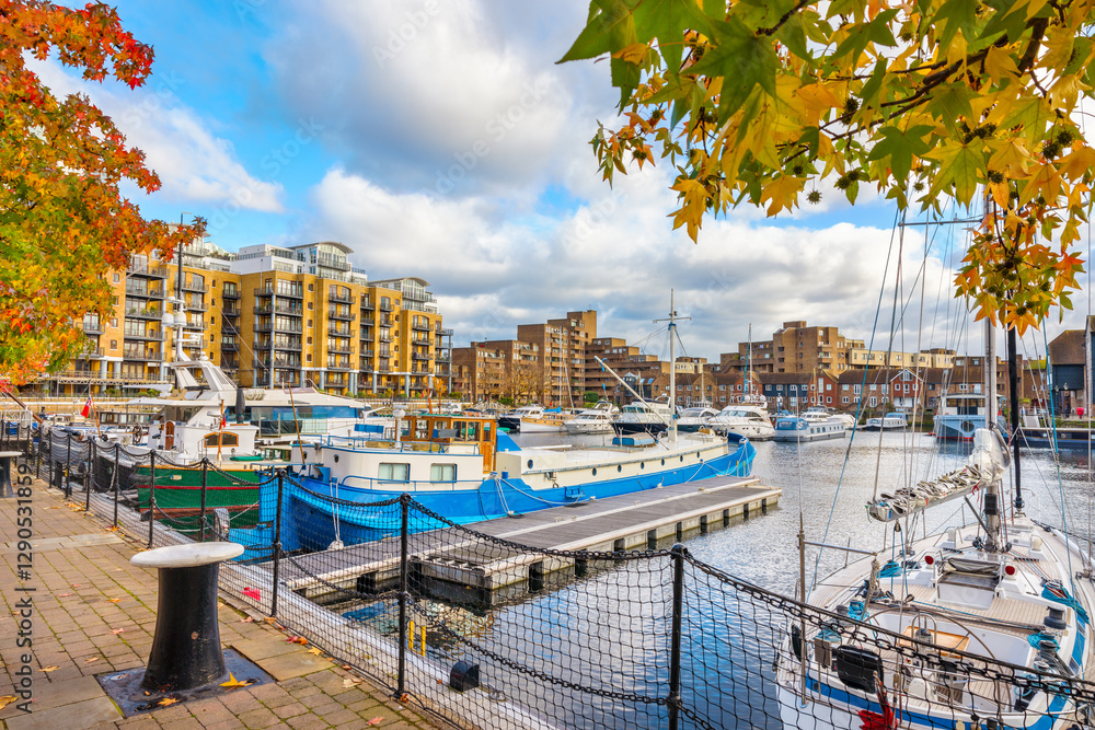 St Katharine Docks. London, England