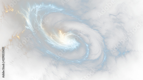 a black and white swirl in the sky