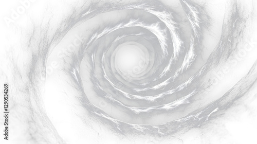 a black hole with a white swirl in the center