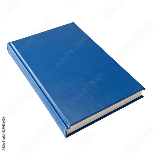 Blue book isolated on transparent background