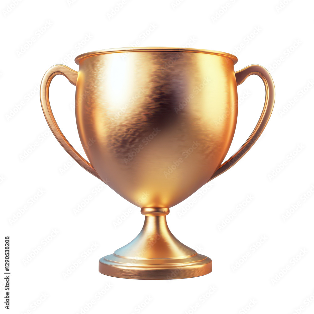 Golden trophy illustration on transparent background Achievement and success concept perfect for rewarding excellence Golden trophy illustration on transparent background Achievement and success concept perfect for rewarding excellence