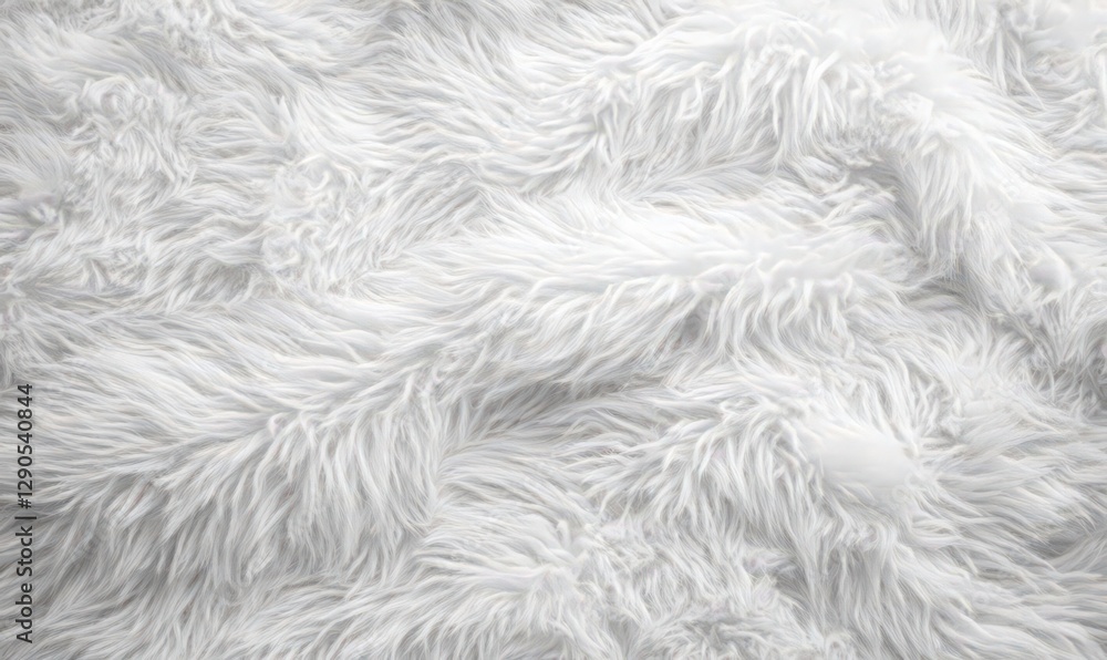 Obraz premium Soft White Fluffy Fabric Texture Background
