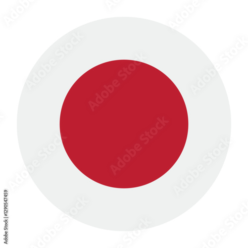 Japan flag circle icon vector illustration design