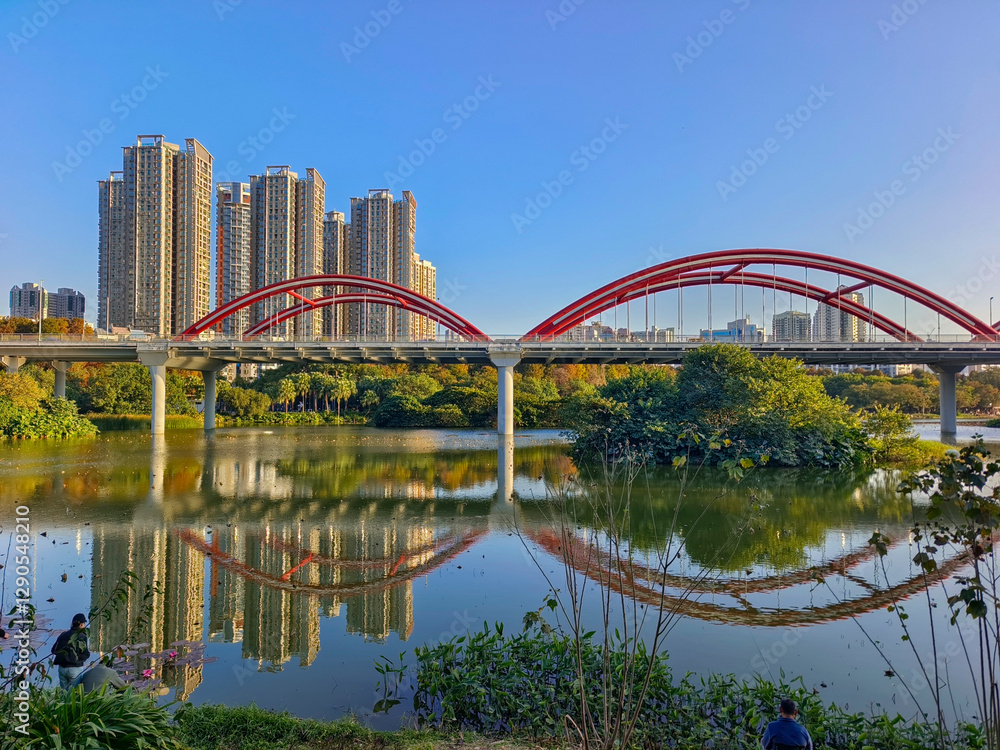 Fototapeta premium A Taste of Shenzhen - Honghu Park