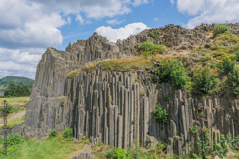 Panska Skala - unusual bazalt cliff formations in Czech Republic