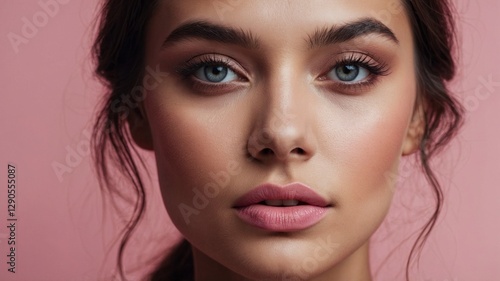 Wallpaper Mural Natural Makeup Look for Women with Subtle Pink Lips Torontodigital.ca