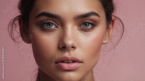 Wallpaper Mural Stunning Woman Portrait Soft Makeup Natural Beauty Torontodigital.ca