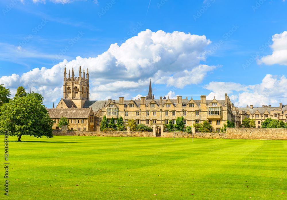 Merton College building. Oxford, England