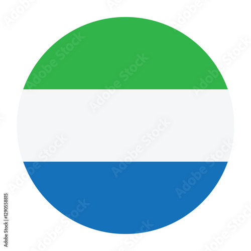 Sierra Leone flag circle icon vector illustration design Free Download Sierra Leone flag circle icon vector illustration design - GFXLoad