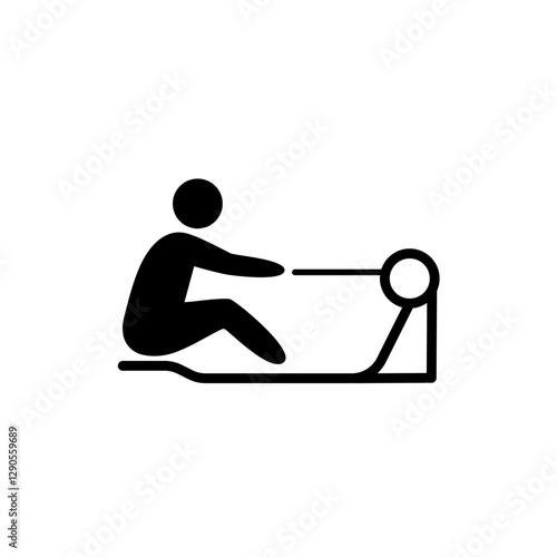 Rowing Machine Workout Icon