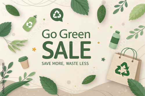 Sustainable Eco-Friendly Go Green Sale Promotion