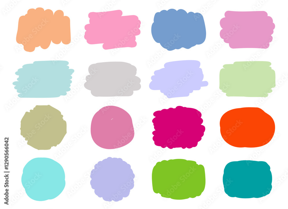 INK Paint brush stroke Colorful Set collection, Shapes Backgrounds Vector Designs INK Paint brush stroke Colorful Set collection, Shapes Backgrounds Vector Designs