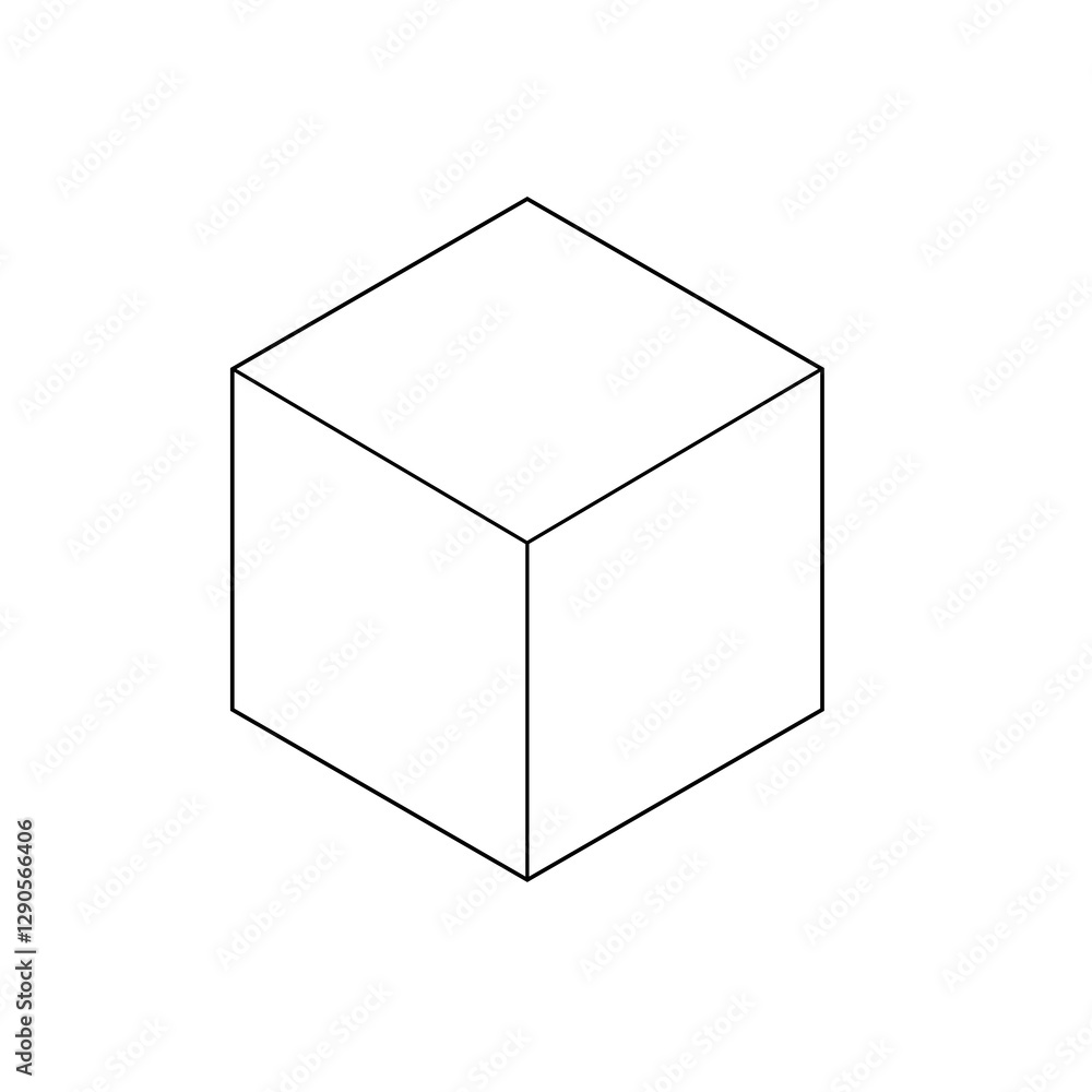 cube on white cube on white