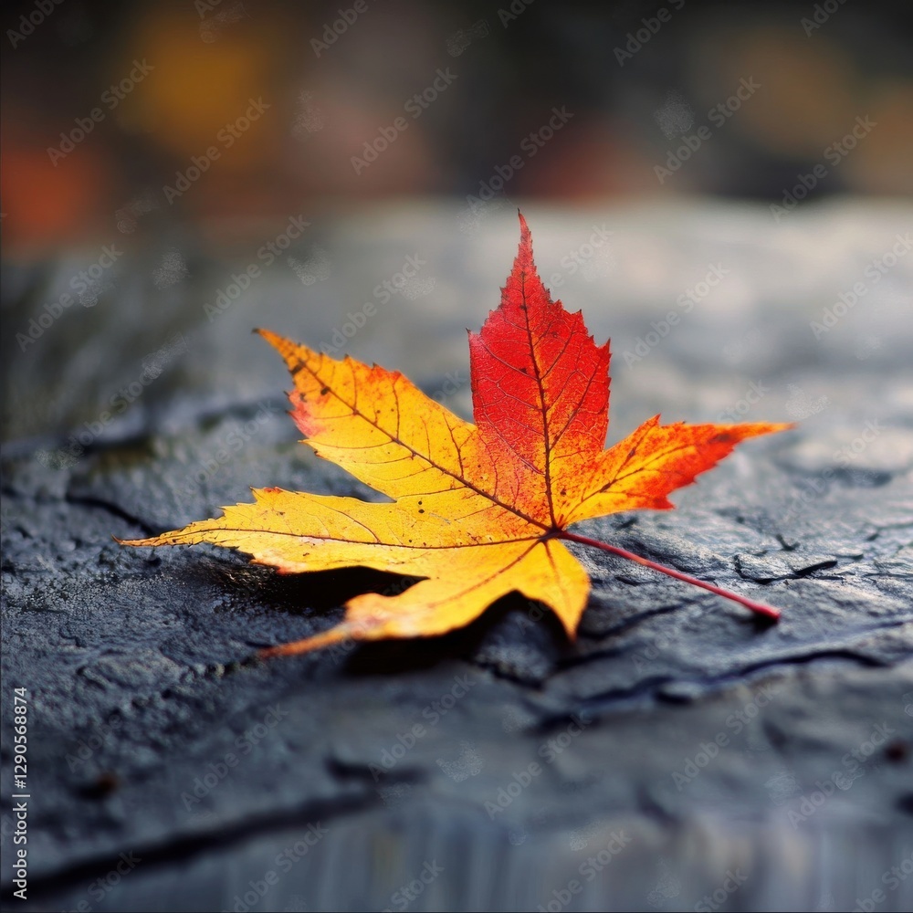 Colors of Fall Leaves changing and falling Colors of Fall Leaves changing and falling