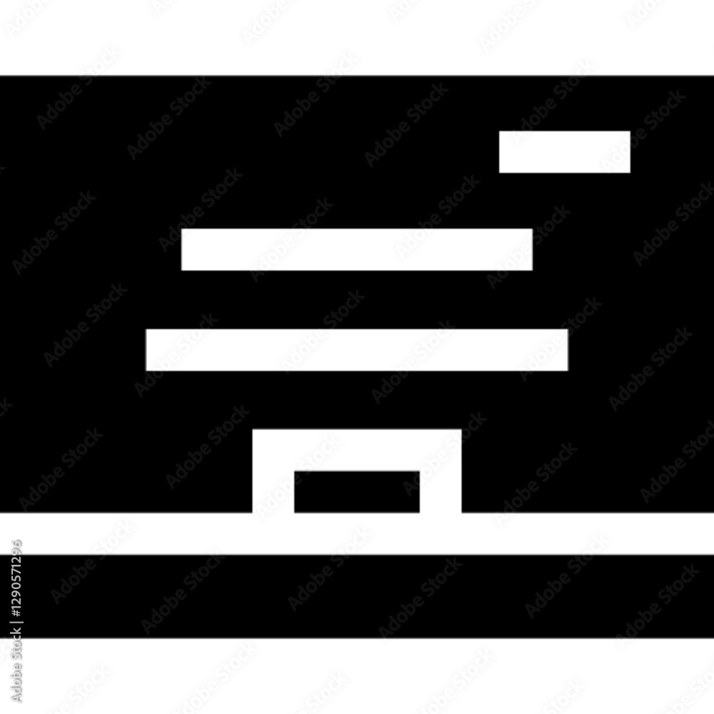 Minimalist whiteboard icon in SVG format, featuring a presentation glyph symbol. Ideal for education, teaching, brainstorming, meetings, and business planning designs.
Minimalist whiteboard icon in SVG format, featuring a presentation glyph symbol. Ideal for education, teaching, brainstorming, meetings, and business planning designs.