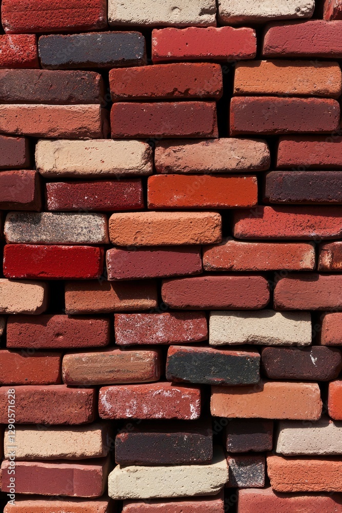 Obraz premium Brick wall design, rustic texture pattern, home decor, vintage design, construction