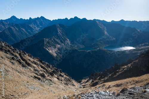 Obraz na płótnie Landscape of high mountains, Tatra Mountains.
w salonie