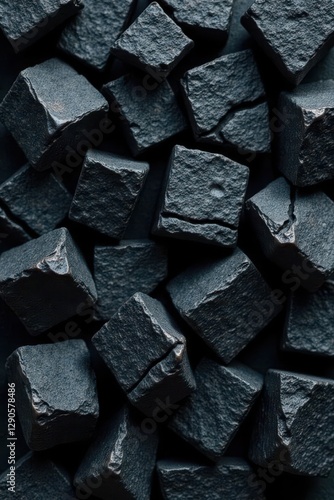 Wallpaper Mural Dark charcoal pieces, rough texture, abstract background, design, abstract, detail Torontodigital.ca