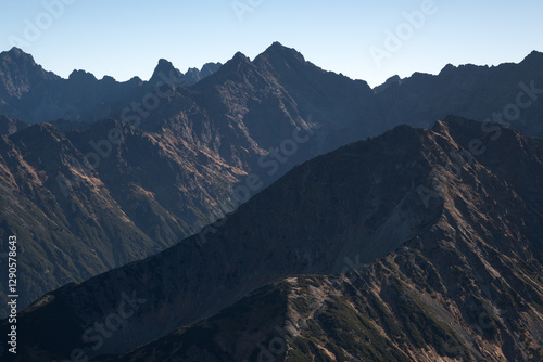 Obraz na płótnie Landscape of high mountains, Tatra Mountains.
w salonie