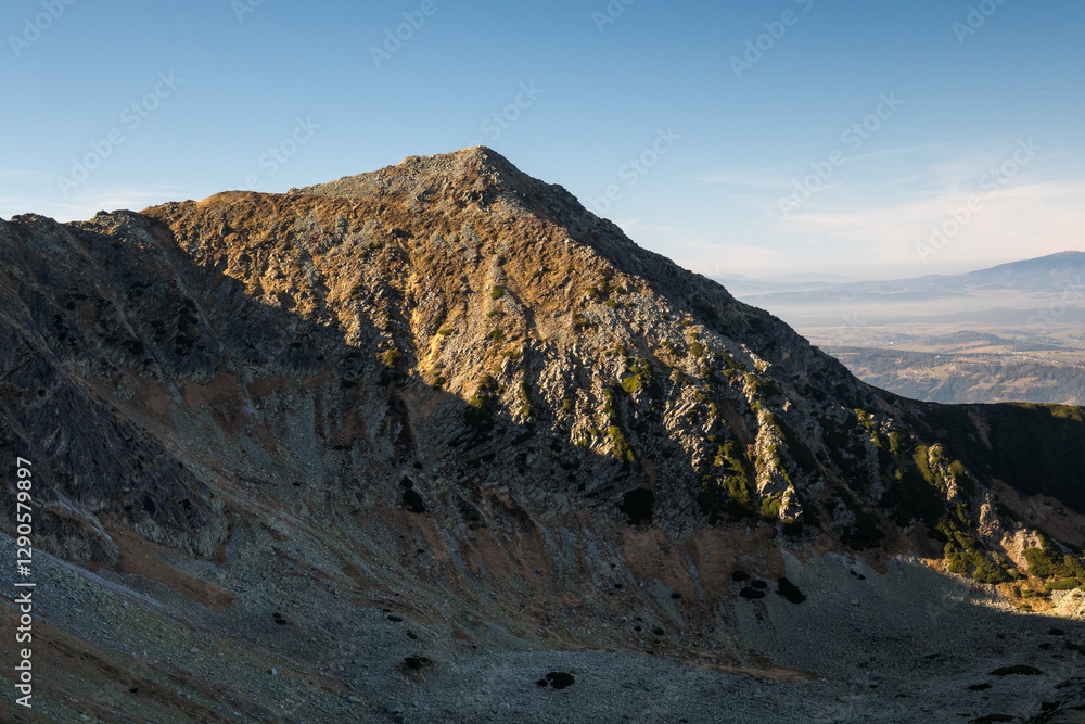 Landscape of high mountains, Tatra Mountains.