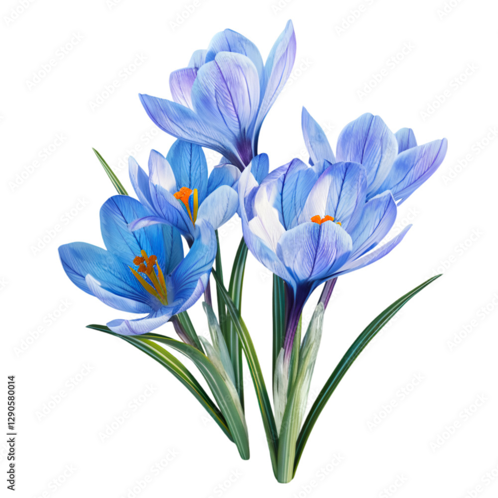 Delicate Blue Crocus Flowers Spring Blooms Nature Beauty, Delicate Blue Crocus Flowers Spring Blooms Nature Beauty,
