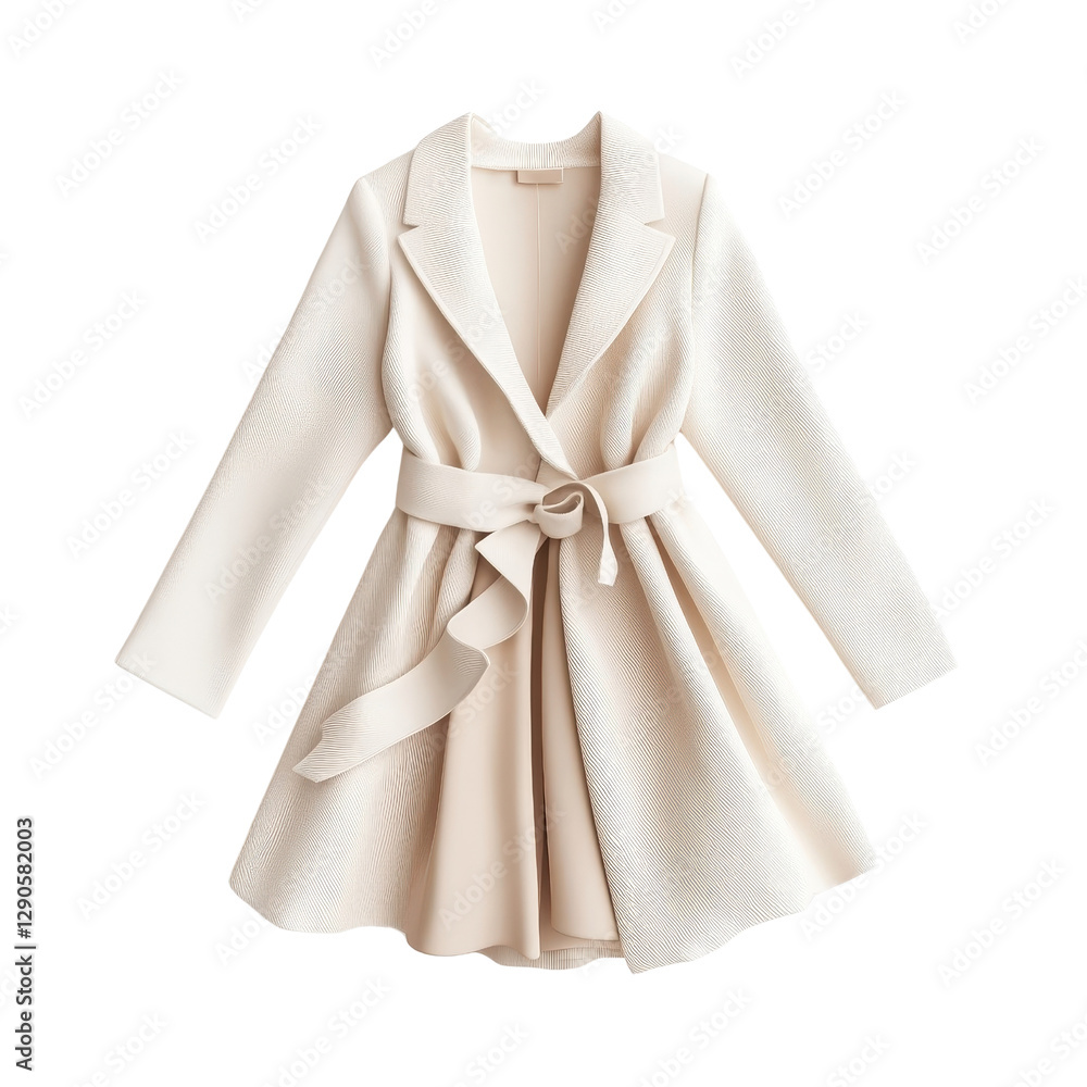 Floating wool coat, light and airy, isolated on white background. PNG Floating wool coat, light and airy, isolated on white background. PNG