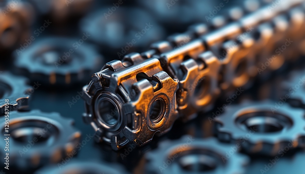 Gears, close-up, industrial, metallic, design Gears, close-up, industrial, metallic, design