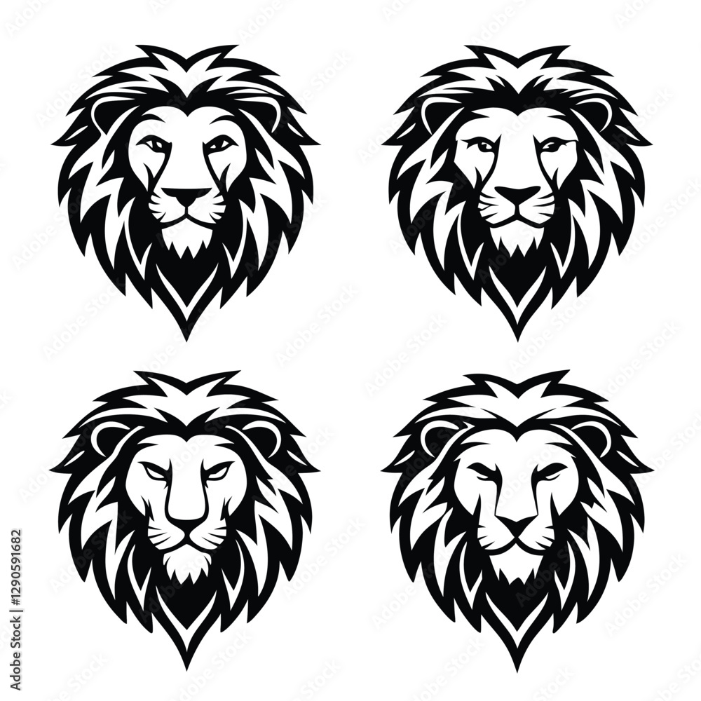 Lion Profile Silhouette Illustration Lion Profile Silhouette Illustration