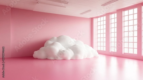 Pink Room with Cloud Sculpt...