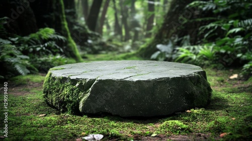 Moss-Covered Stone Platform...