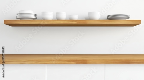 Minimalist Kitchen Shelf Wo...