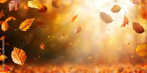 Falling Autumn Leaves Warm-...