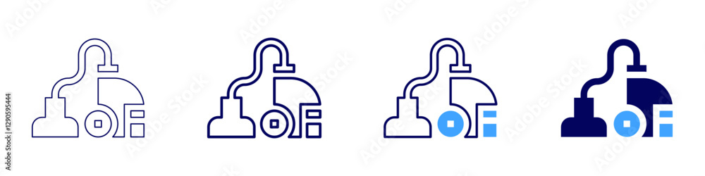 Cleaning crew icon in 4 different styles. Thin Line, Line, Bold Line, Duotone. Duotone style. Editable stroke Cleaning crew icon in 4 different styles. Thin Line, Line, Bold Line, Duotone. Duotone style. Editable stroke