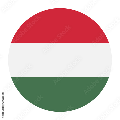 Free Download Hungary flag circle icon vector illustration design - GFXLoad