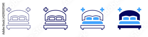 Cleaning oven interior icon in 4 different styles. Thin Line, Line, Bold Line, Duotone. Duotone style. Editable stroke