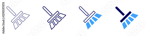 Cleaning with vinegar icon in 4 different styles. Thin Line, Line, Bold Line, Duotone. Duotone style. Editable stroke