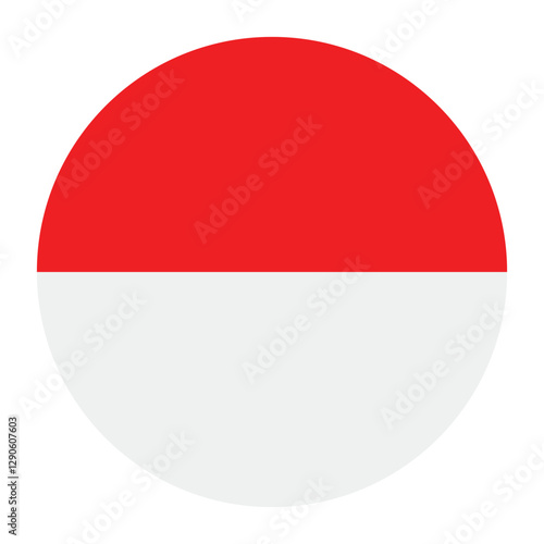 Free Download Indonesia flag circle icon vector illustration design - GFXLoad