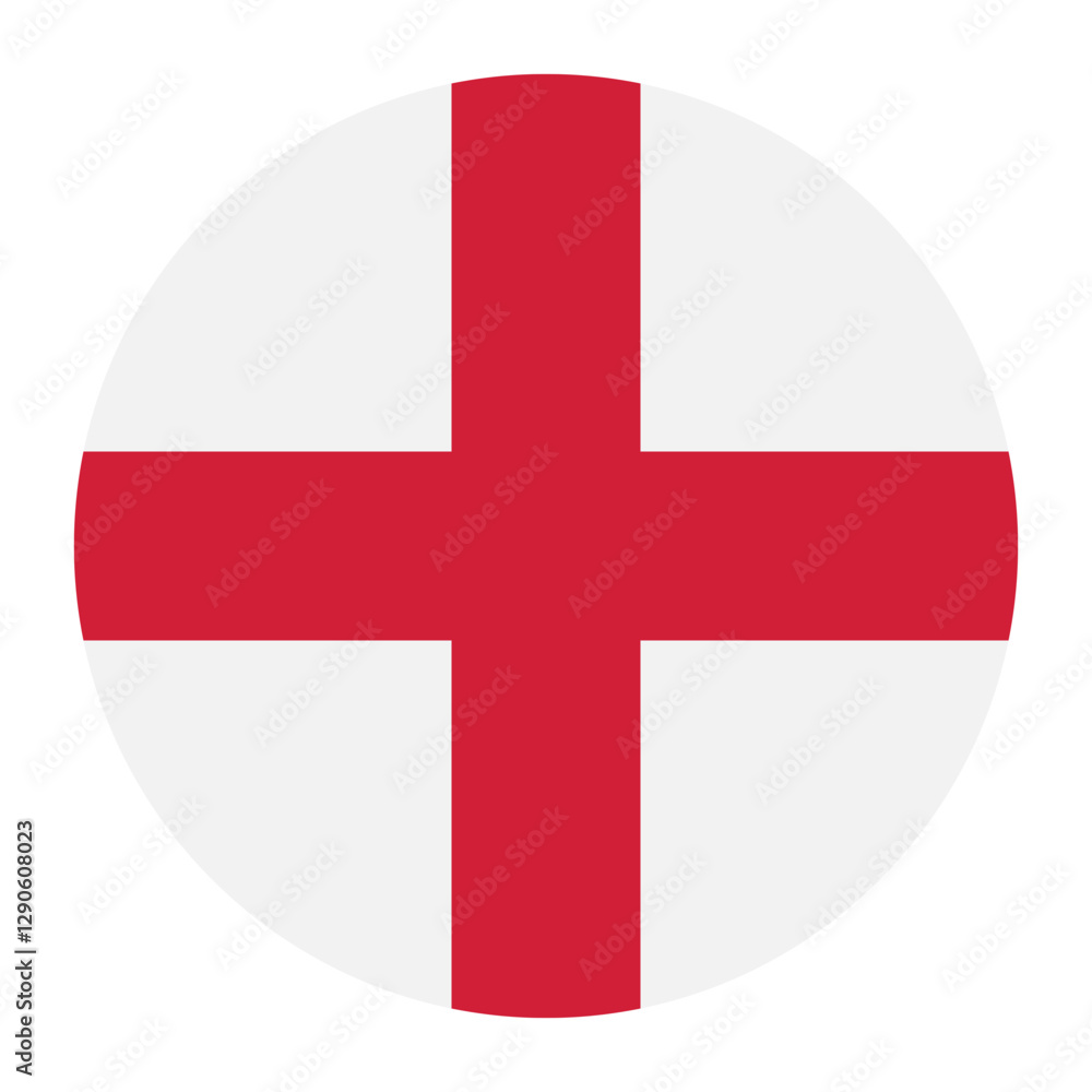 Obraz premium England flag circle icon vector illustration design